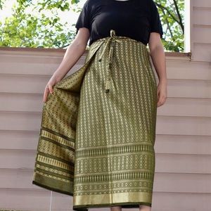 Green Thai Sarong Skirt